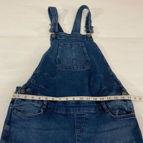 Seraphine Overalls Women’s 6 Blue Denim Maternity Straight Leg Adjustable Casual - Picture 5 of 10